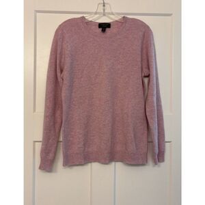 Charter Club Classic Preppy Cashmere Crewneck Sweater Pink Pullover Women’s Med